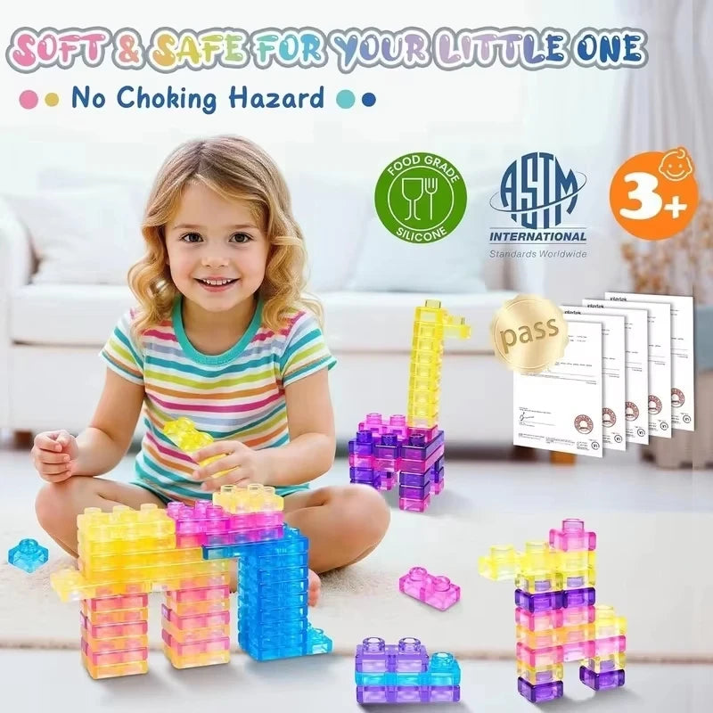 Soft Stretchy Sensory Building Blocks