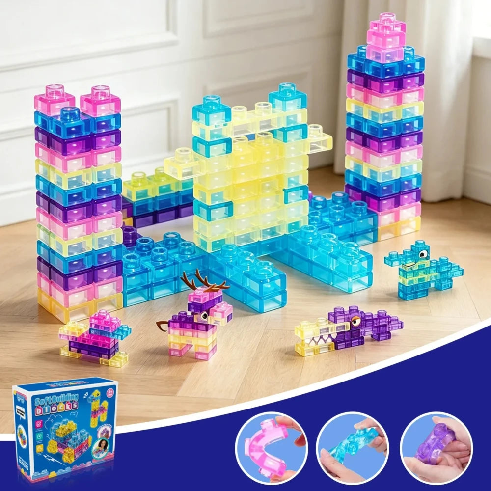 Soft Stretchy Sensory Building Blocks
